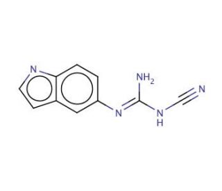 N-Cyano-N&prime;(1H-indol-5-yl)guanidine - chemical structure image