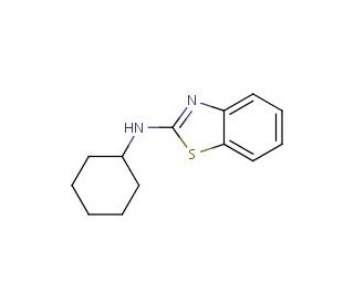 N-cyclohexyl-1,3-benzothiazol-2-amine (CAS 28291-75-0) - chemical structure image