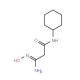 N-Cyclohexyl-2-(N-hydroxycarbamimidoyl)-acetamide - chemical structure image