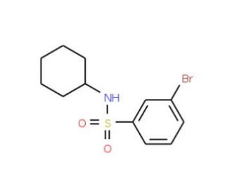 N-Cyclohexyl 3-bromobenzenesulfonamide (CAS 871269-10-2) - chemical structure image