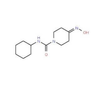 N-cyclohexyl-4-(hydroxyimino)piperidine-1-carboxamide - chemical structure image