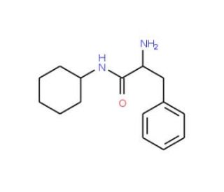 N-Cyclohexyl-L-phenylalaninamide (CAS 17186-53-7) - chemical structure image