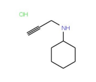 N-Cyclohexyl-N-prop-2-ynylaminehydrochloride - chemical structure image