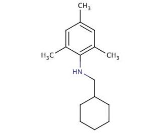 N-(Cyclohexylmethyl)-2,4,6-trimethylaniline - chemical structure image