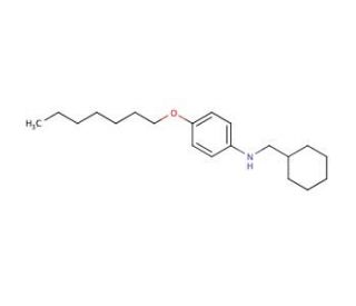 N-(Cyclohexylmethyl)-4-(heptyloxy)aniline - chemical structure image