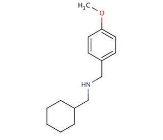 N-(Cyclohexylmethyl)(4-methoxyphenyl)methanamine - chemical structure image