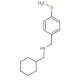 N-(Cyclohexylmethyl)(4-methoxyphenyl)methanamine - chemical structure image
