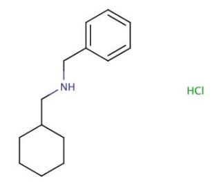 N-(Cyclohexylmethyl)(phenyl)-methanaminehydrochloride (CAS 126541-72-8) - chemical structure image