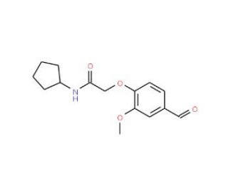 N-cyclopentyl-2-(4-formyl-2-methoxyphenoxy)acetamide - chemical structure image