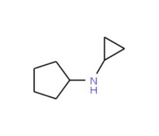 N-cyclopentyl-N-cyclopropylamine - chemical structure image
