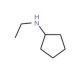 N-cyclopentyl-N-ethylamine (CAS 45592-46-9) - chemical structure image