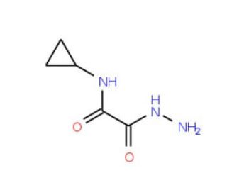N-cyclopropyl-2-hydrazino-2-oxoacetamide - chemical structure image