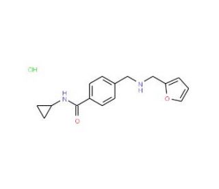 N-cyclopropyl-4-{[(2-furylmethyl)amino]methyl}benzamide hydrochloride - chemical structure image