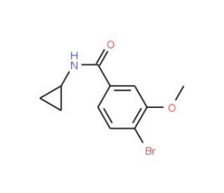 N-Cyclopropyl 4-bromo-3-methoxybenzamide (CAS 1072944-35-4) - chemical structure image