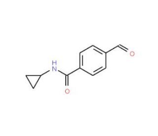 N-cyclopropyl-4-formylbenzamide - chemical structure image