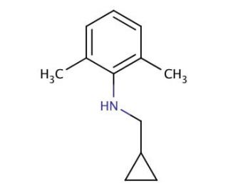 N-(Cyclopropylmethyl)-2,6-dimethylaniline - chemical structure image