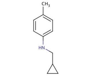N-(Cyclopropylmethyl)-4-methylaniline - chemical structure image