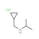 N-(cyclopropylmethyl)-N-isopropylamine hydrochloride - chemical structure image