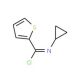 N-cyclopropylthiophene-2-carboximidoyl chloride - chemical structure image