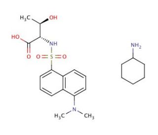 N-Dansyl-L-threonine cyclohexylammonium salt - chemical structure image