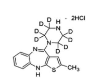 N-Demethyl Olanzapine-d8 Dihydrochloride - chemical structure image