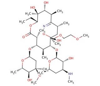 N-Demethyl Roxithromycin - chemical structure image
