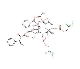 N-Des-t-boc-10-deacetyl-7,10-O-bis{[(2,2,2-trichloroethyl)oxy]carbonyl} Docetaxel (CAS 114915-16-1) - chemical structure imag