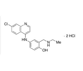 N-Desethyl Amodiaquine Dihydrochloride (CAS 79049-30-2) - chemical structure image