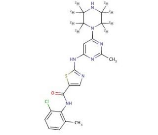 N-Deshydroxyethyl Dasatinib-d8 - chemical structure image