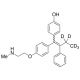N-Desmethyl-4-hydroxy Tamoxifen-d5 (1:1 E/Z Mixture) (CAS 170171-12-7 (unlabeled)) - chemical structure image