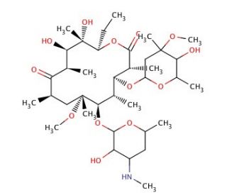 N-Desmethyl Clarithromycin (CAS 101666-68-6) - chemical structure image