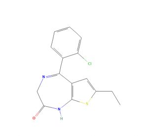 N-Desmethyl clotiazepam (CAS 33671-37-3) - chemical structure image