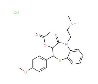 N-Desmethyl Diltiazem Hydrochloride (CAS 130606-60-9) - chemical structure image