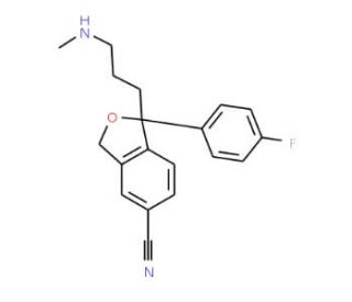 N-Desmethyl Escitalopram (CAS 144025-14-9) - chemical structure image