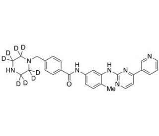 N-Desmethyl Imatinib-d8 (CAS 404844-02-6 (unlabeled)) - chemical structure image