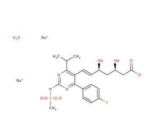 N-Desmethyl Rosuvastatin Disodium Salt Monohydrate - chemical structure image