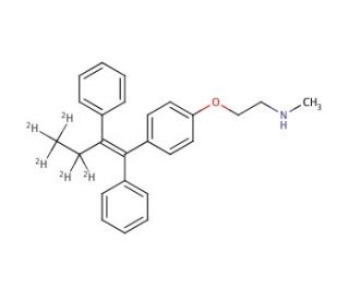 N-Desmethyl Tamoxifen-ethyl-d5 (CAS 164365-16-6) - chemical structure image