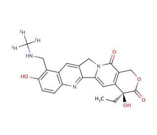 N-Desmethyl Topotecan-d3 (CAS 1217633-79-8) - chemical structure image