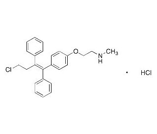 N-Desmethyl Toremifene Hydrochloride salt (CAS 110503-61-2) - chemical structure image
