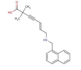 N-Desmethylcarboxy Terbinafine (CAS 99473-15-1) - chemical structure image