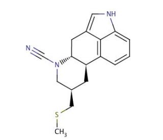 N-Despropyl Pergolide 6-Carbonitrile (CAS 98988-34-2) - chemical structure image