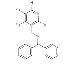 N-(Diphenylmethylidine)-3-(aminomethyl)pyridine-2,4,5,6-d4 (CAS 1020719-40-7) - chemical structure image