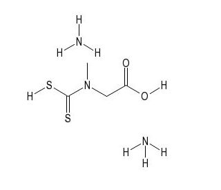 N-(Dithiocarboxy)sarcosine Diammonium Salt (CAS 29664-09-3) - chemical structure image