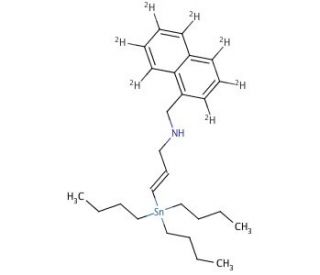 N-(E)-3-Tributyltinallyl-1-naphthalene-d7-methylamine - chemical structure image