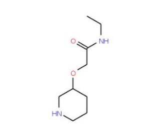 N-Ethyl-2-(3-piperidinyloxy)acetamide - chemical structure image