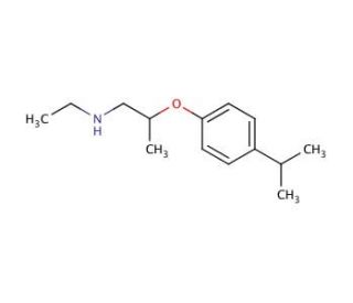 N-Ethyl-2-(4-isopropylphenoxy)-1-propanamine - chemical structure image