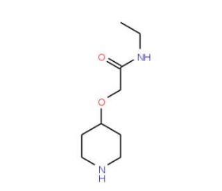 N-Ethyl-2-(4-piperidinyloxy)acetamide (CAS 521074-81-7) - chemical structure image
