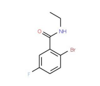 N-Ethyl 2-bromo-5-fluorobenzamide (CAS 951884-09-6) - chemical structure image