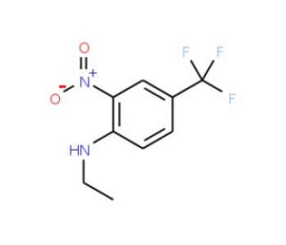 N-Ethyl-2-nitro-4-trifluoromethylaniline (CAS 30377-62-9) - chemical structure image
