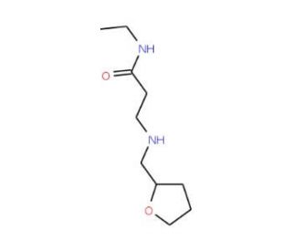 N-Ethyl-3-[(tetrahydro-2-furanylmethyl)amino]-propanamide - chemical structure image